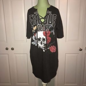 Missguided graphic t-shirt dress